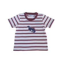 Load image into Gallery viewer, Crewneck - Blue Dino (White &amp; Maroon)
