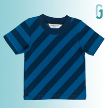 Load image into Gallery viewer, Crewneck - Stripes - Navy and Royal Blue
