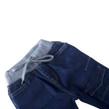 Load image into Gallery viewer, Denim Pants - Rib Waist (Navy Blue)
