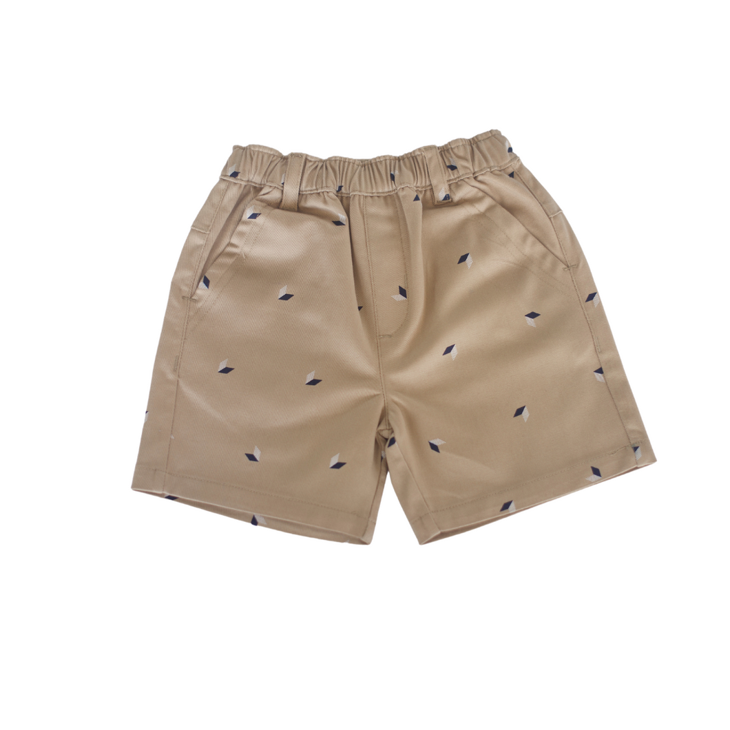 Short - Brown Printed (Twill)