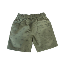 Load image into Gallery viewer, Short - Twill Black Printed (Khaki Green)

