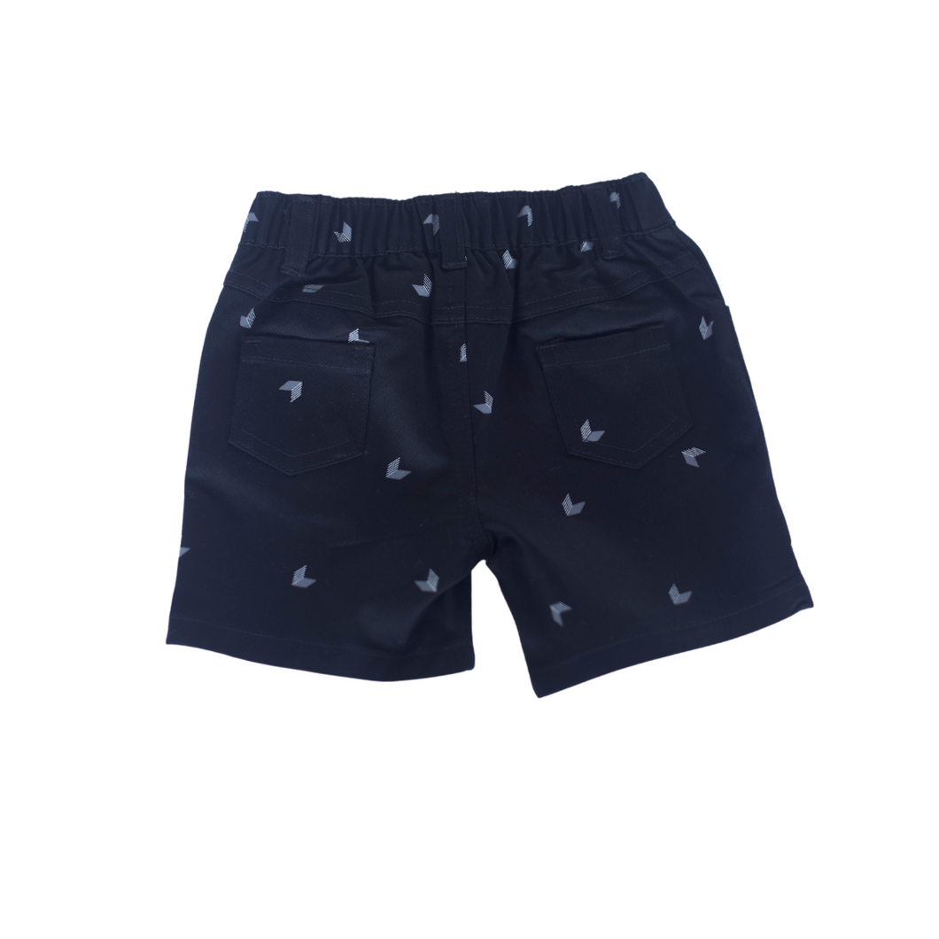 Short - Black Printed (Twill)