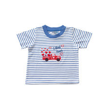 Load image into Gallery viewer, Crewneck - Stripes - I Steal Hearts ( Blue/ white )
