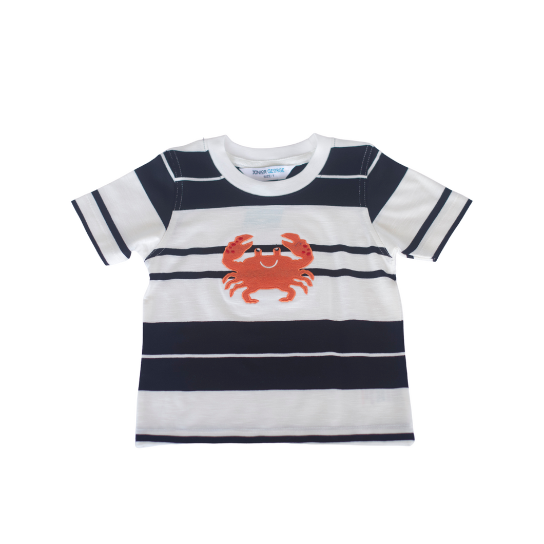 Crewneck - Orange Crab (White & Black)