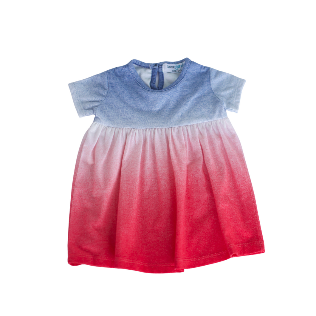 Dress - shaded (Pink & Blue)