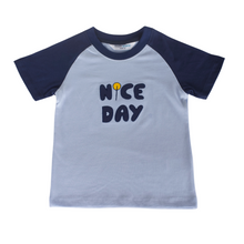 Load image into Gallery viewer, Crewneck - Raglan - Nice Day (Light Blue)
