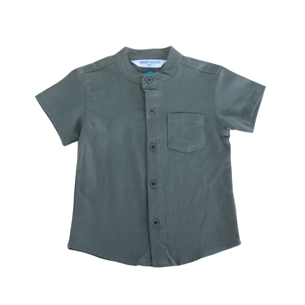 Shirt - Linen ( Khaki Green ) / ( C/C)