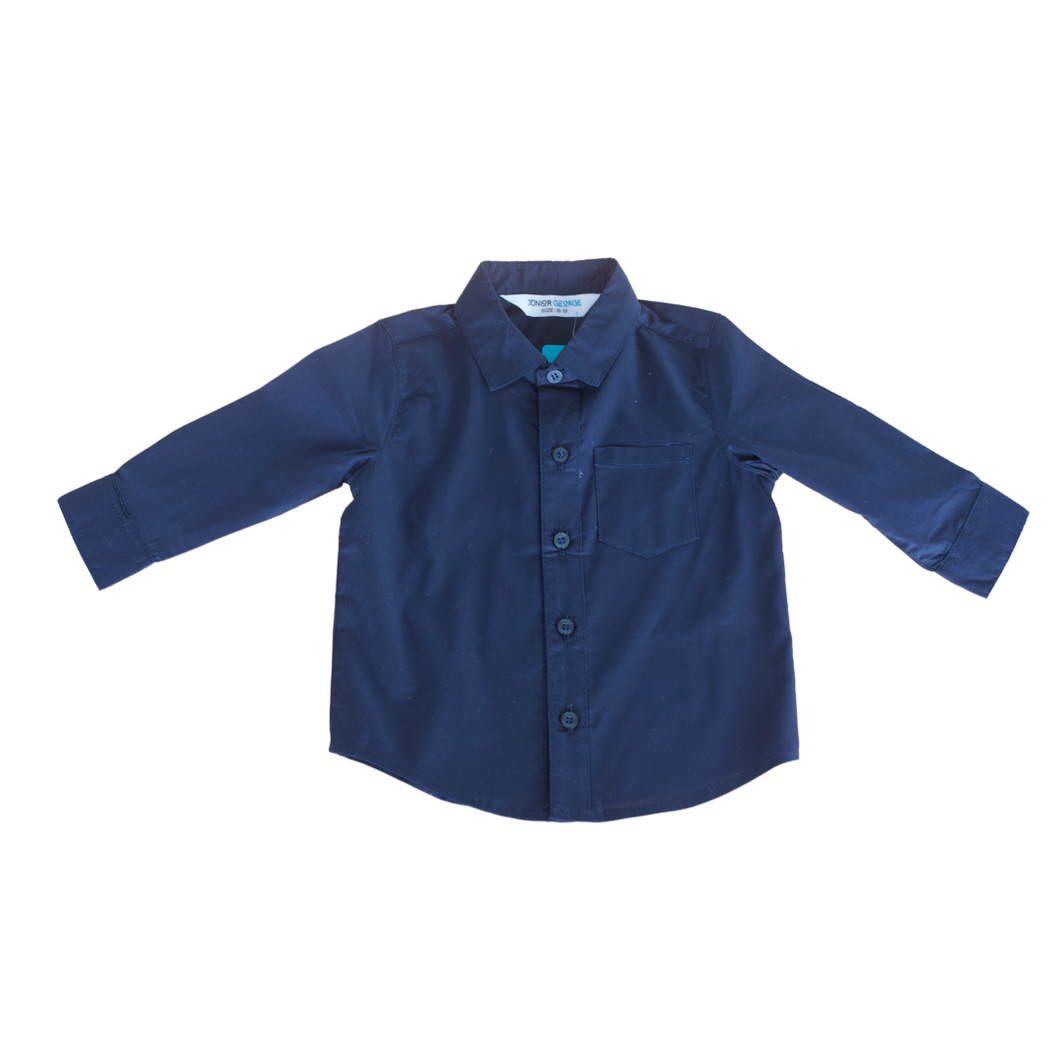 Shirt - Navy Blue - ( N/C ) / ( L/S )