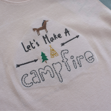 Load image into Gallery viewer, Crewneck - Let’s Make A Campfire ( Pink,Gray )
