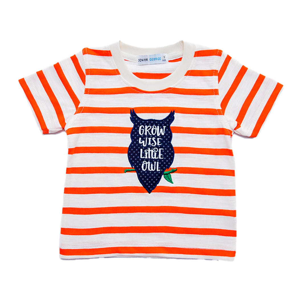 Crewneck - Grow Wise Little Owl ( Orange, White,)