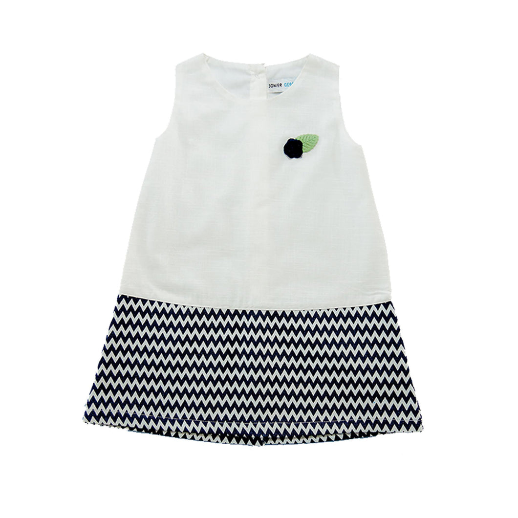 Dress -  White (Black,White )