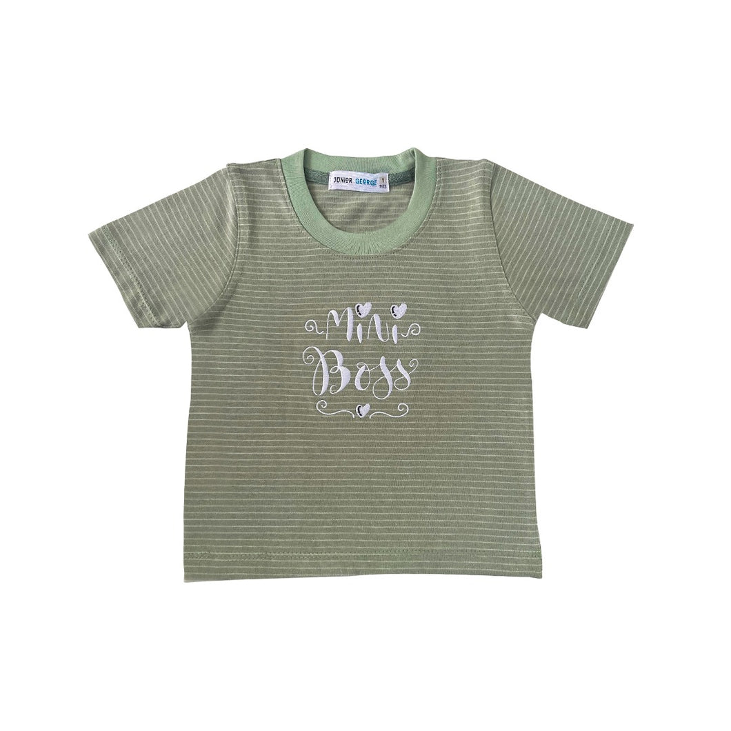 Crewneck - Mini Boss (Green, White)