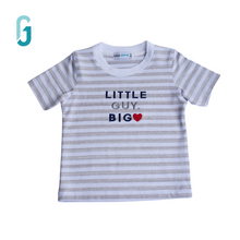 Load image into Gallery viewer, Crewneck - Little Guy - Stripes - (White and Grey)
