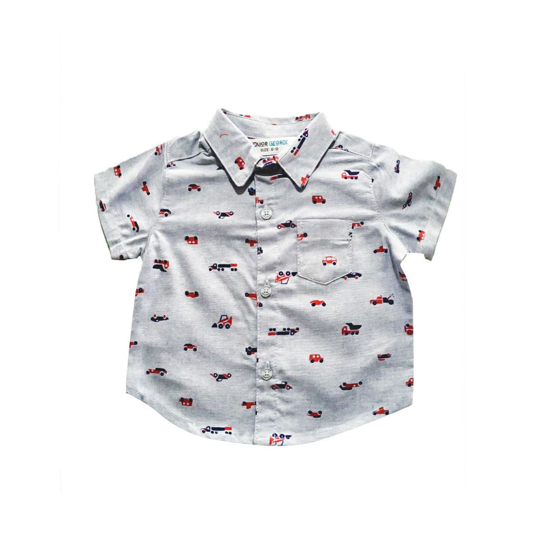 Shirt- Cars Normal Collar (Blue ,Red)
