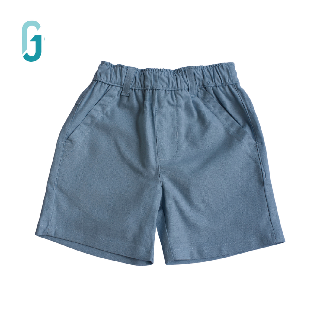 Short - Linen (Deep sky Blue)