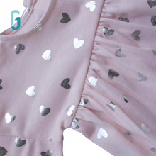 Load image into Gallery viewer, Dress - Silver Heart Printed (Pink)
