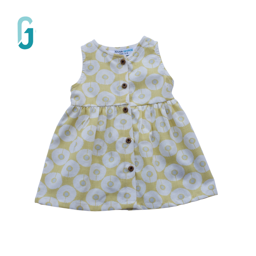 Dress - Printed (Yellow)