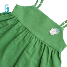 Load image into Gallery viewer, Dress - Stripes Green Linen
