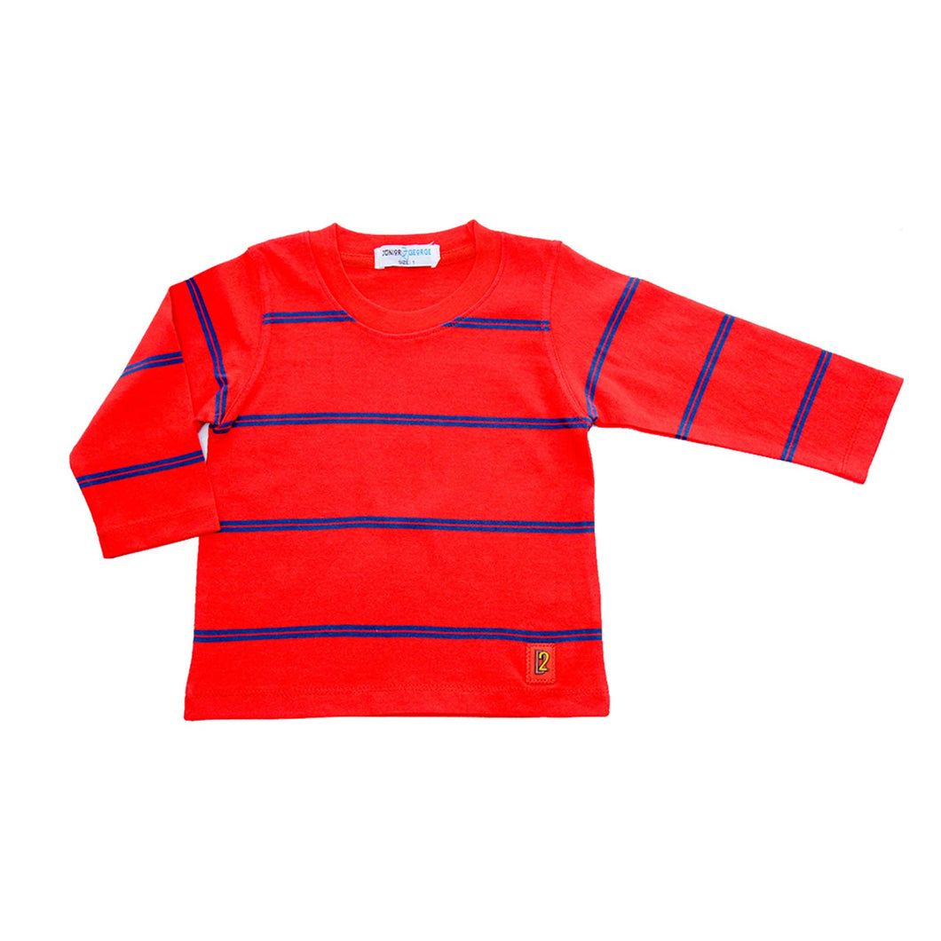 Crewneck Long Sleeve - (Red, Blue) Stripes