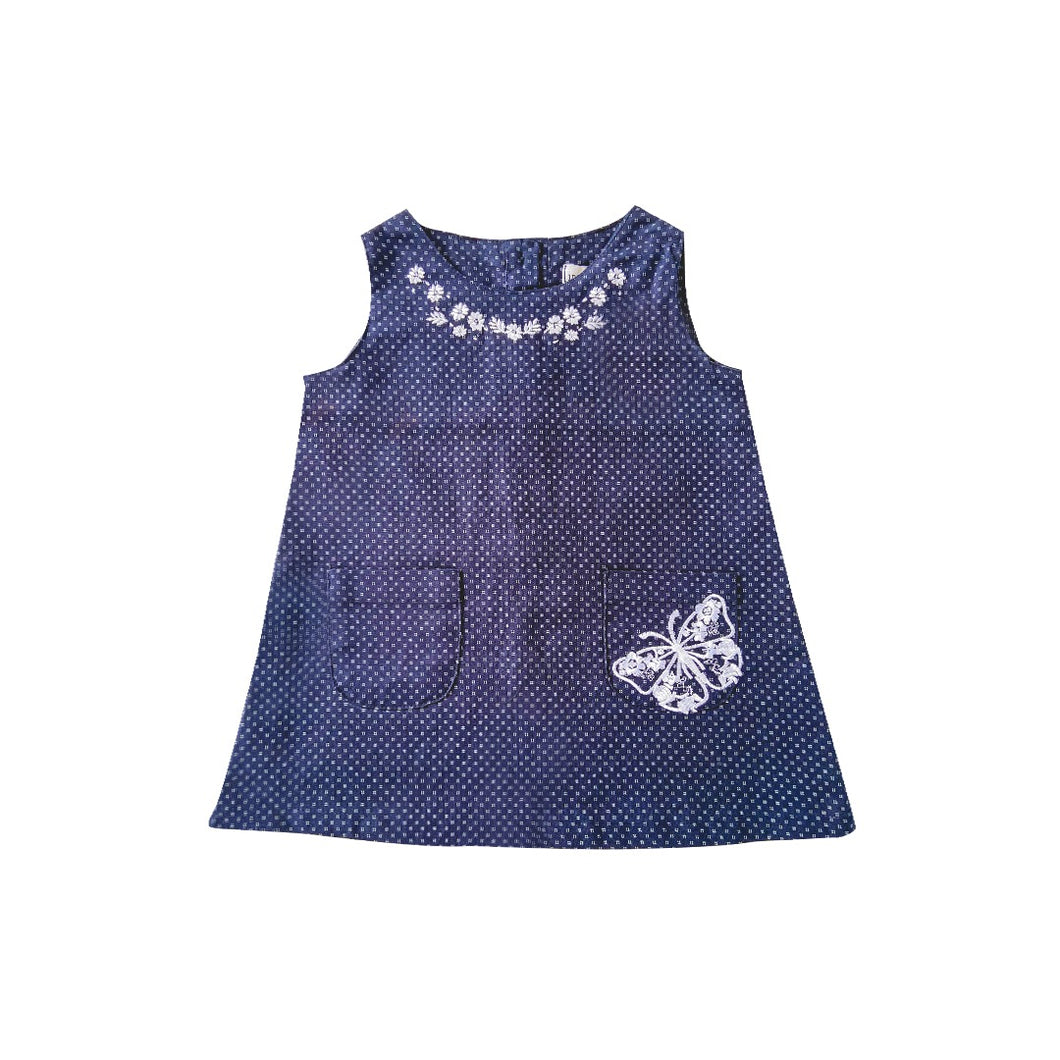 Dress - Butterfly (Blue, White)