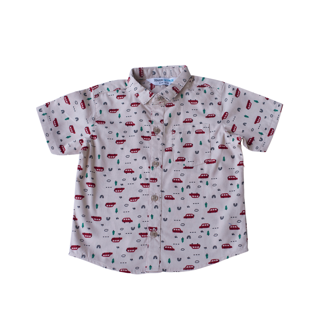 Shirt - Red Car (Beige)