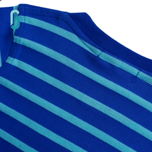 Load image into Gallery viewer, Crewneck - Stripes - One Really Funny Kid (Blue/GRN)
