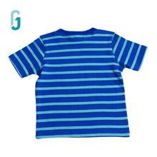 Load image into Gallery viewer, Crewneck - Stripes - One Really Funny Kid (Blue/GRN)
