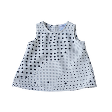 Load image into Gallery viewer, Top - Black dots (White)
