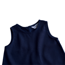 Load image into Gallery viewer, Top - Linen (Navy Blue)

