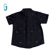 Load image into Gallery viewer, Shirt -Linen Black -Printed
