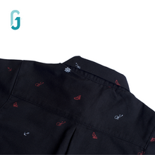 Load image into Gallery viewer, Shirt -Linen Black -Printed

