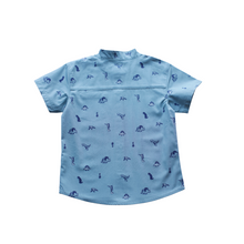Load image into Gallery viewer, Shirt - Dinosaur (Teal)
