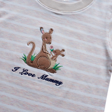 Load image into Gallery viewer, Crewneck - Stripes - I Love Mommy (Peach)
