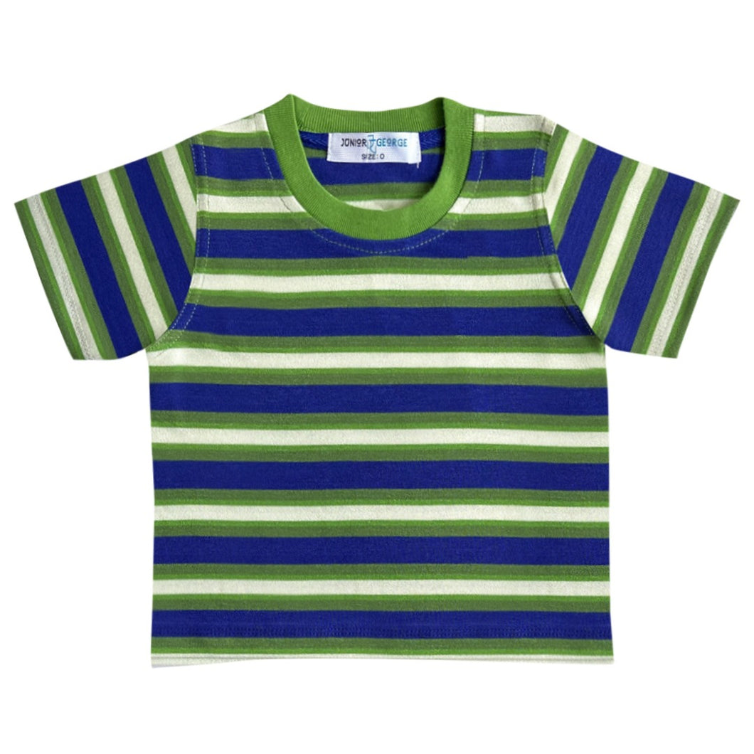 Crewneck - Stripes (Green,Blue,White)