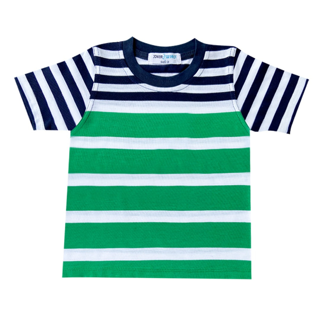 Crewneck - stripes (Green,Navy Blue, White)