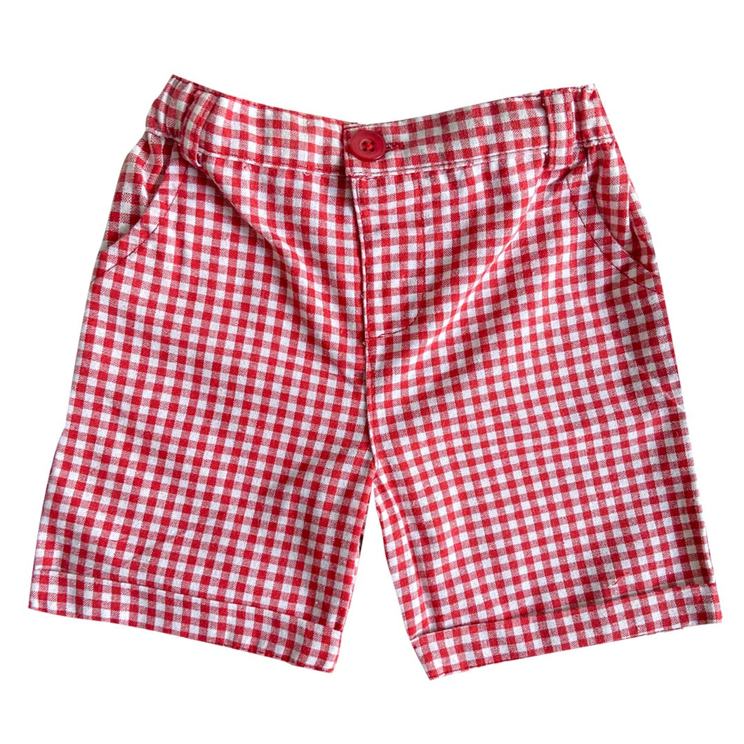 Short - Check (Red,White)