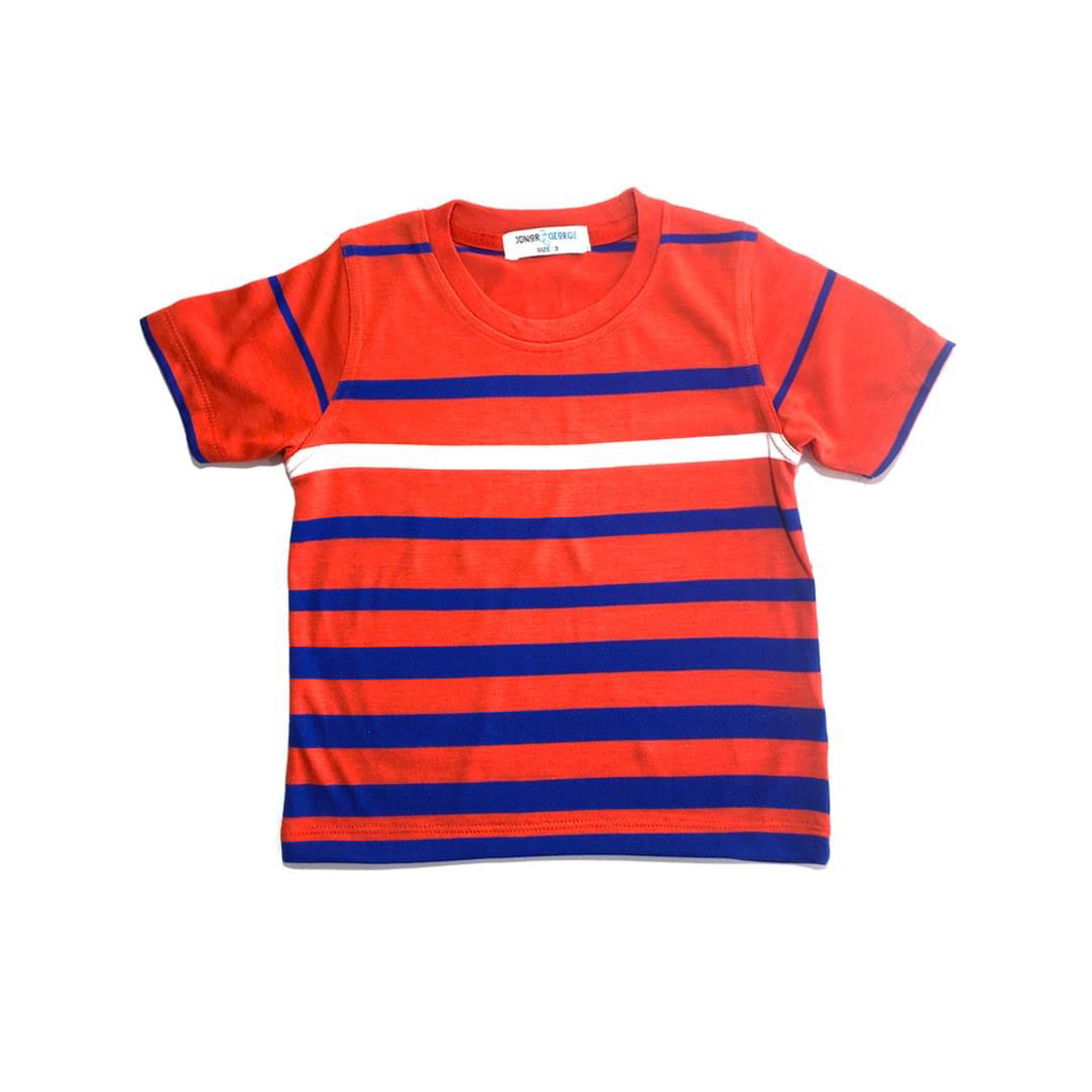 Crewneck - (Red, Blue and White Stripe)
