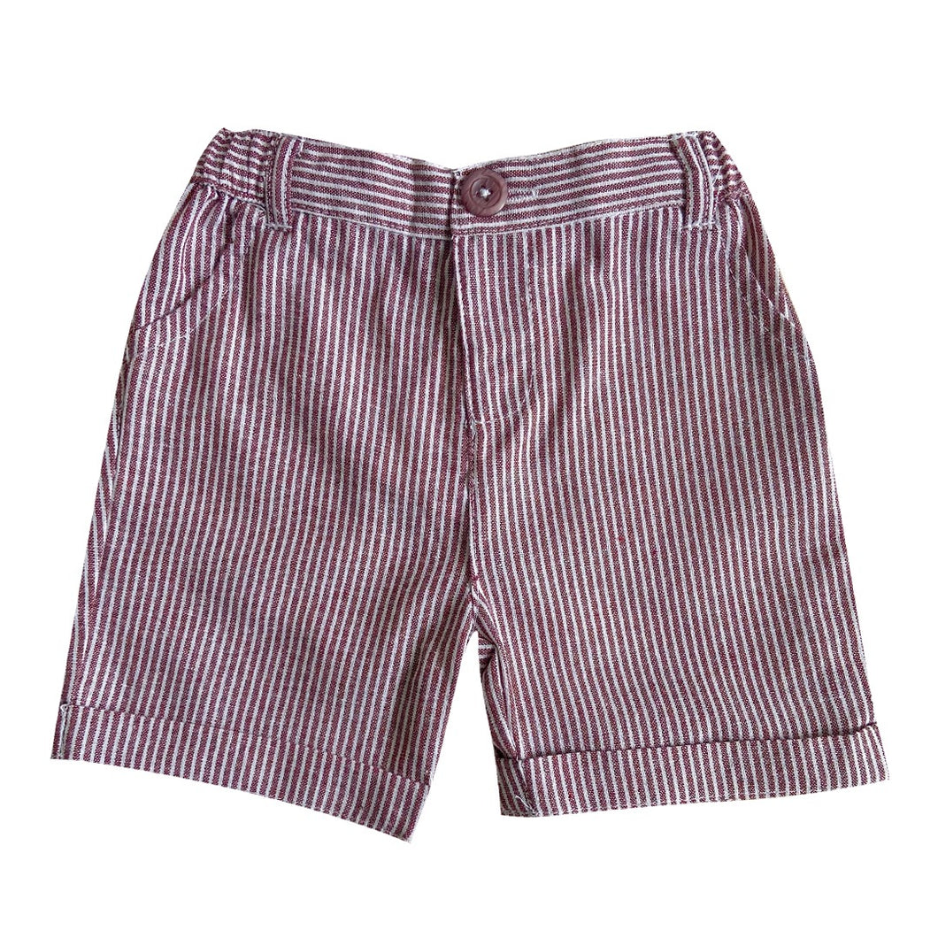 Short - Linen (Maroon)