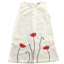 Load image into Gallery viewer, Linen Dress with flowers
